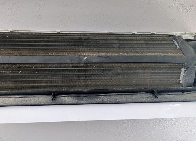 Dirty mini-split wall mounted indoor air handler