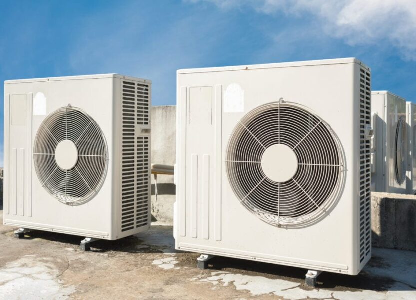 Ductless Mini Split on a roof top